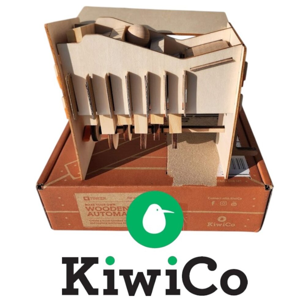 KiwiCo Kiwi Co. Wooden Automaton Science Kit STEM DIY Craft Set Engineering  Arr